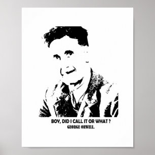 Póster Chico, lo llamé o qué para George Orwell