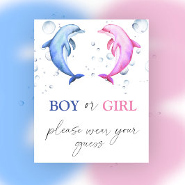 Póster Chico o Chica, por favor, use su Poster adivino