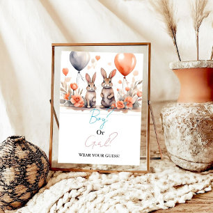 Póster Chico o Chica Usa tu juego de ducha bebé