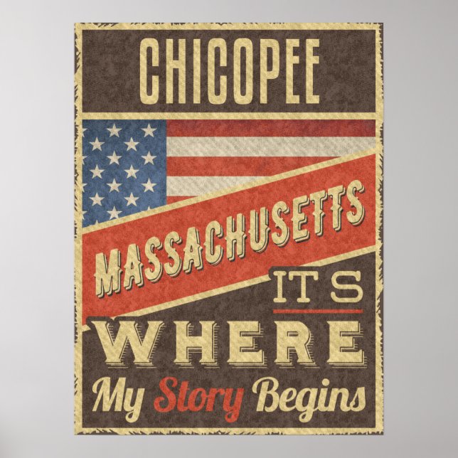 Póster Chicopee Massachusetts (Frente)