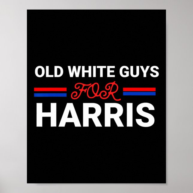 Póster Chicos Blancos Para Harris Kamala (Frente)