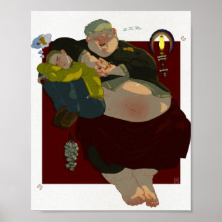 Póster chicos con sueño