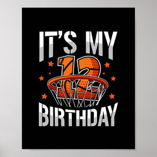 Póster Chicos de 12 años Cumpleaños número 12 Fiesta de E