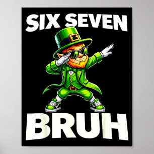 Póster Chicos día de San Patricio 67 duende dab seis siet