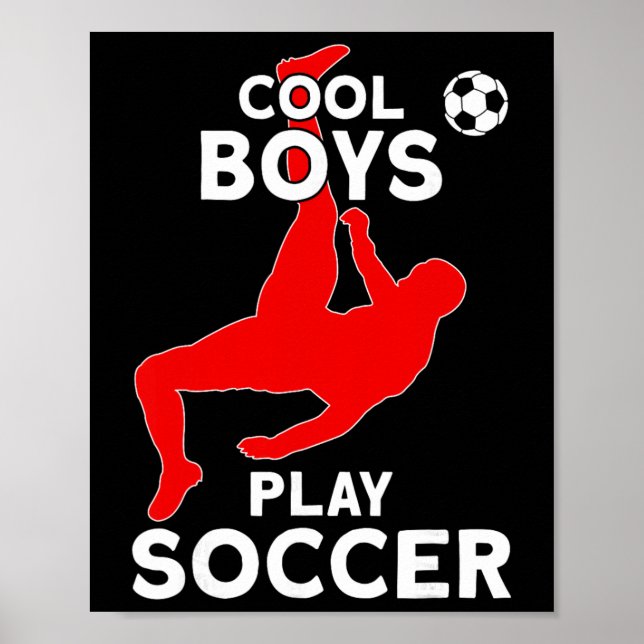 Póster Chicos geniales juegan fútbol  (Frente)