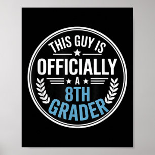 Póster Chicos vuelven a la escuela 8vo grado 2025 Primer
