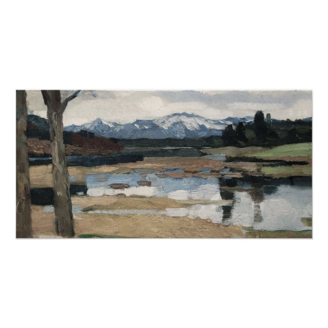 Póster Chiemsee Leo Putz Landscape Mountain Art (Anverso)