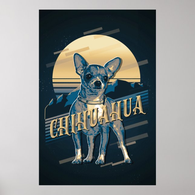 Póster Chihuahua Blue ID754 (Frente)