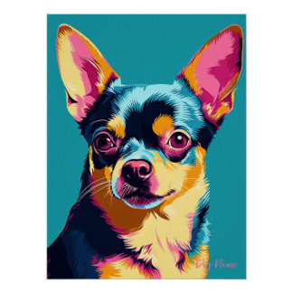 Póster Chihuahua Dog 001 - Bruno Pokopen