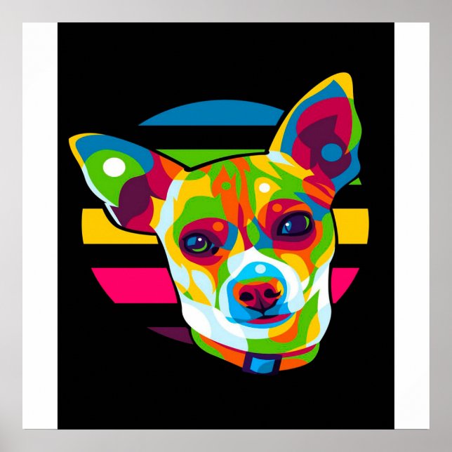 Póster Chihuahua Head_Dog Lover (Frente)