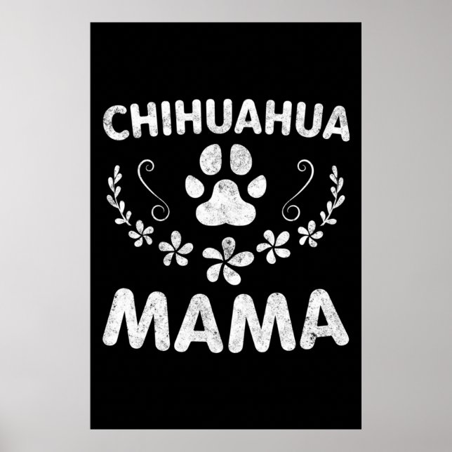 Póster Chihuahua Mama (Frente)