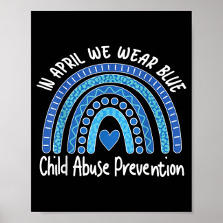 Póster Child Abuse Prevention Awareness Month April