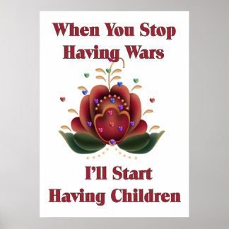 Póster Child-Free Pacifist
