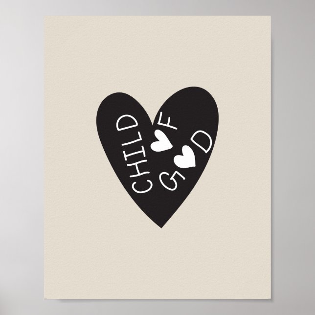 Póster Child of God Black Heart (Frente)