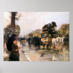 Póster Childe Hassam - Campos Elíseos París