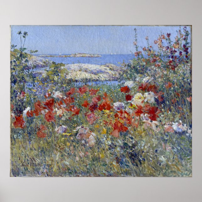 Póster Childe Hassam Celia Thaxter's Garden (Frente)