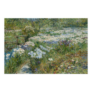 Póster Childe Hassam - El Jardín Acuático
