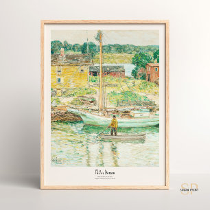 Póster Childe Hassam Oyster Sloop, Cos Cob Art Print