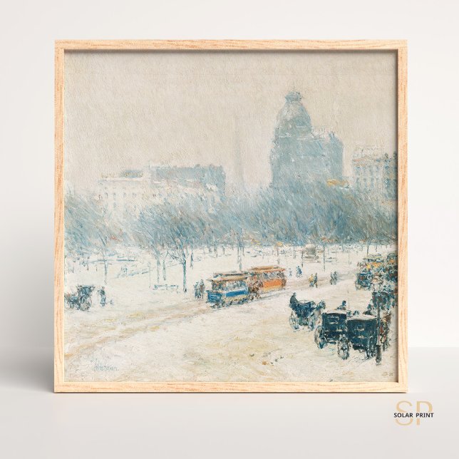 Póster Childe Hassam Winter en Union Square Painting Art (Subido por el creador)