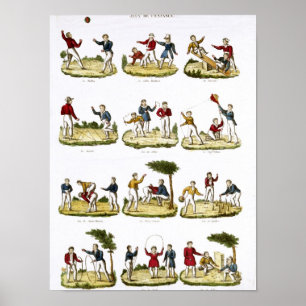Póster Children's Games, 1810
