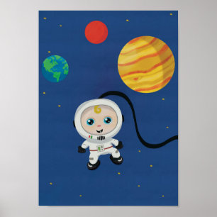Póster Children's Space Astronaut