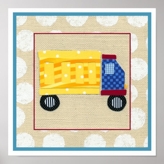 Póster Child's Dump Truck by Chariklia Zarris (Frente)