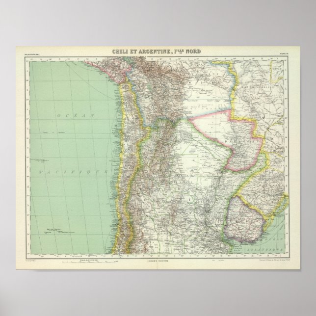 Póster Chile, Argentina (Frente)