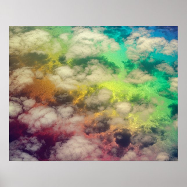 Póster Chile: Ataque aéreo paisajístico | América del Sur (Frente)