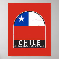 Chile Bandera Emblema de mal gusto