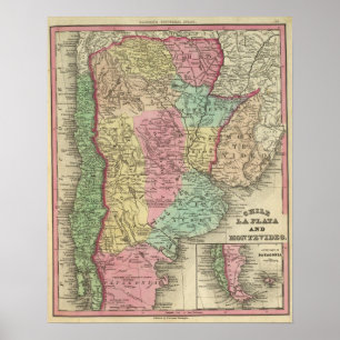 Póster Chile La Plata y Montevideo
