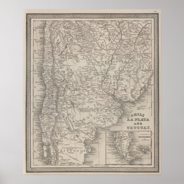 Póster Chile, La Plata y Uruguay (Frente)