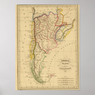 Póster Chile, Plata y Patagonia