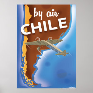 Póster Chile Vintage Travel poster
