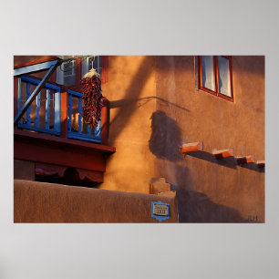 Póster Chilenos, azul y sombras, foto poster JLH