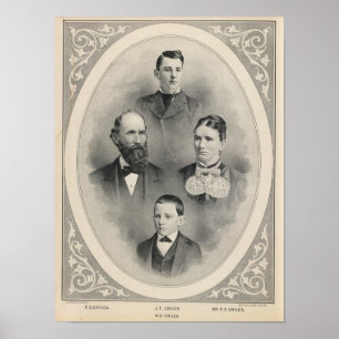Póster Chiles family portraits