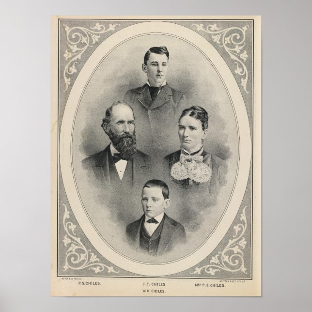 Póster Chiles family portraits (Frente)