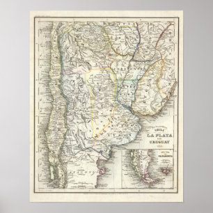 Póster Chili, Argentina, South America