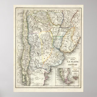 Póster Chili, Argentina, South America