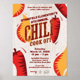 Póster Chili Cook Off | Concurso de Cocina BBQ