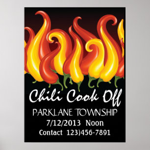 Póster Chili Cook Off Poster - SRF