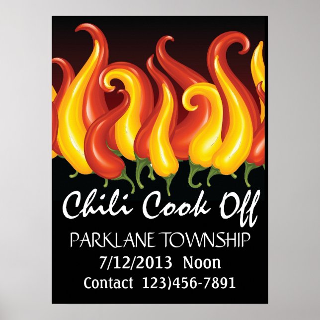 Póster Chili Cook Off Poster - SRF (Frente)