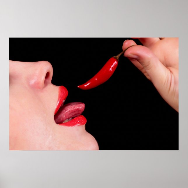 Póster Chili pepper lips (Frente)
