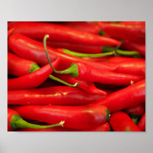 Póster Chili Pepper Red Hot Poster