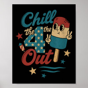 Póster Chill 4 Out - Graciosa Retro 4 De Julio Crema De H