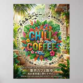 Póster chill and coffee