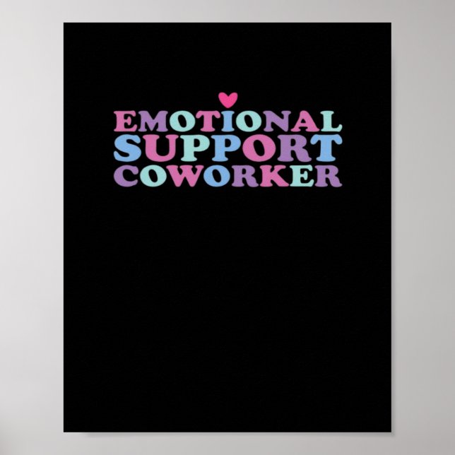 Póster Chill Meme y Viral, trabajadora de ayuda emocional (Frente)
