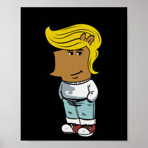 Póster Chill Trump Funny Chill Guy Dog Meme Trump Women