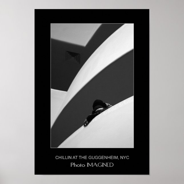 PÓSTER CHILLIN' AT THE GUGGENHEIM, NYC, NY, US (Frente)