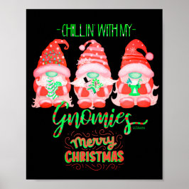 Póster CHILLIN CON MIS navidades graciosos