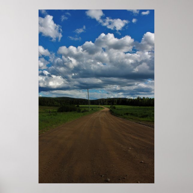 Póster Chillin en un camino de tierra (Frente)